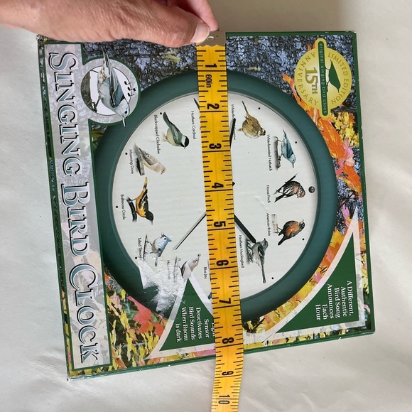 Mark Feldstein 8 inch Original Singing Bird Clock 15 th Anniversary NIB - Picture 4 of 13